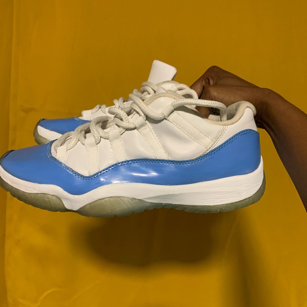 Jordan White and Blue Sneakers